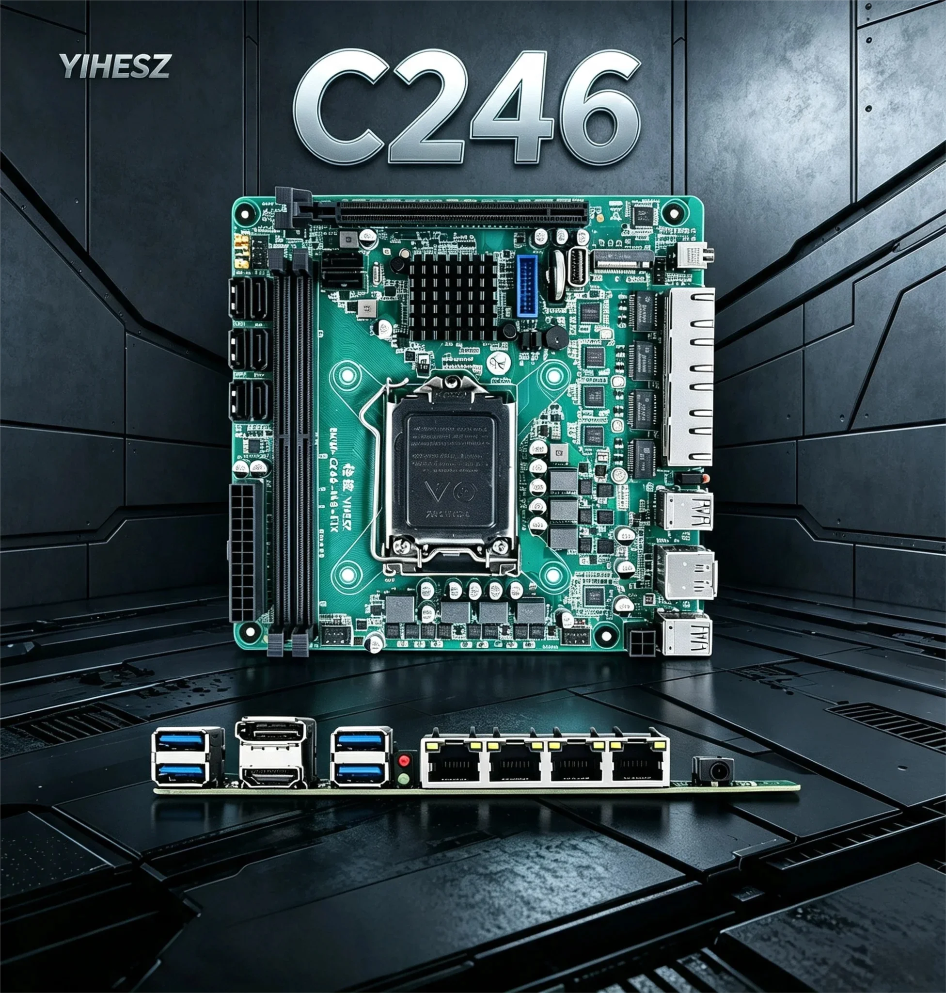 Nas Motherboard 8 Sata Mini Itx - C246 ITX NAS 마더보드, 8세대 및