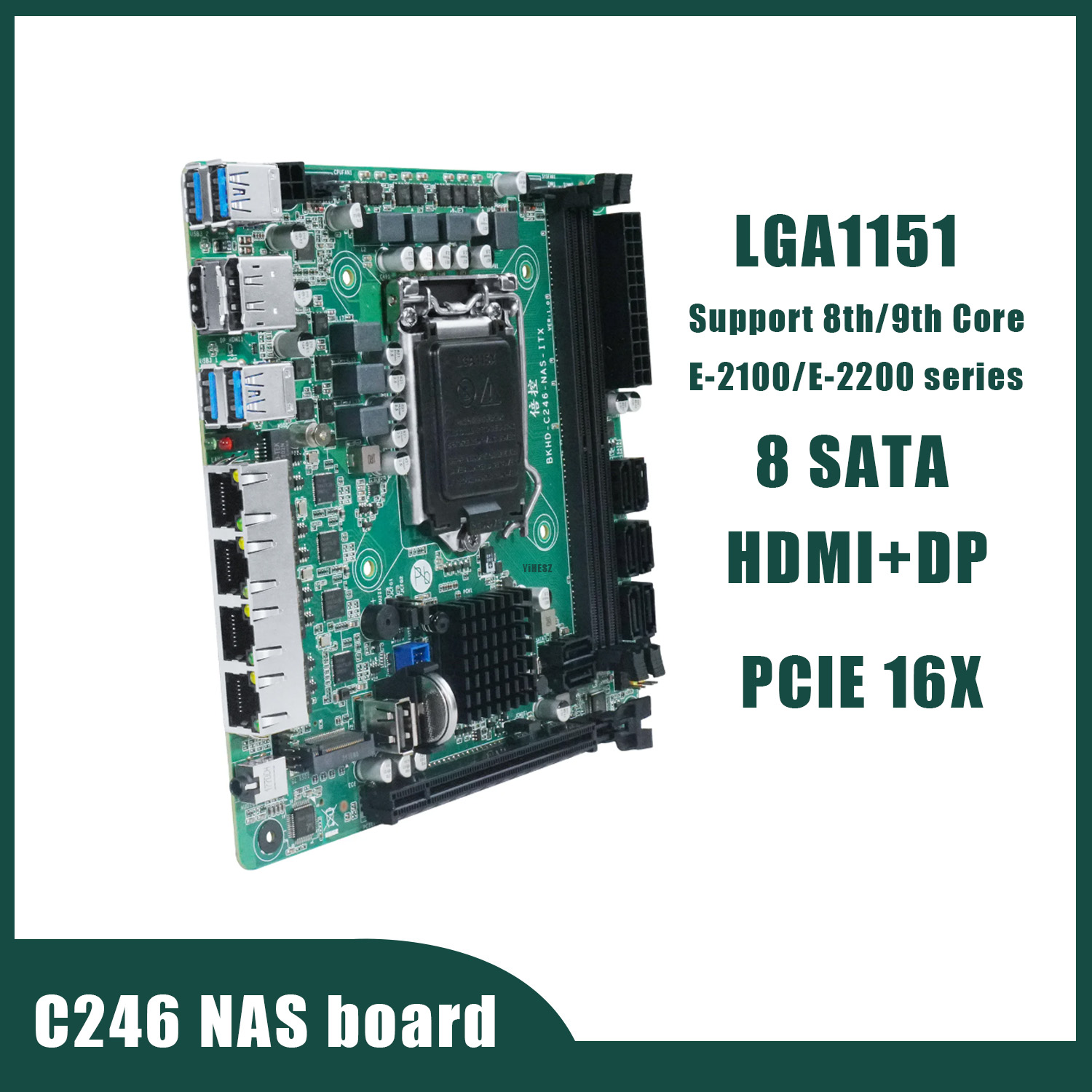 Nas Motherboard 8 Sata Mini Itx - C246 NAS 마더보드 8 SATA 3.0