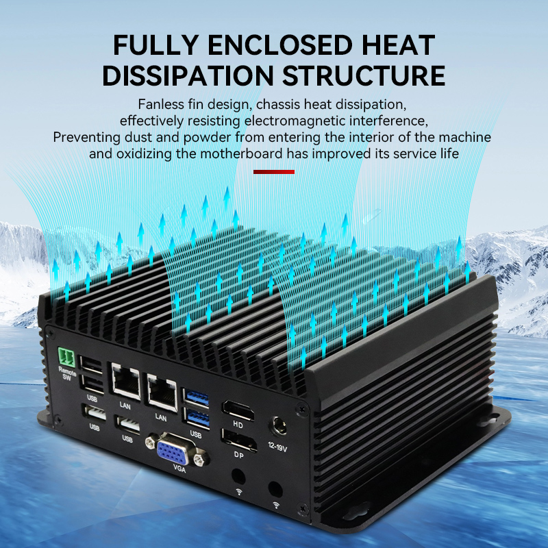 Fanless Industrial Pc Rs485 Core I7 - 쿼드 코어 N95 N97 미니 PC