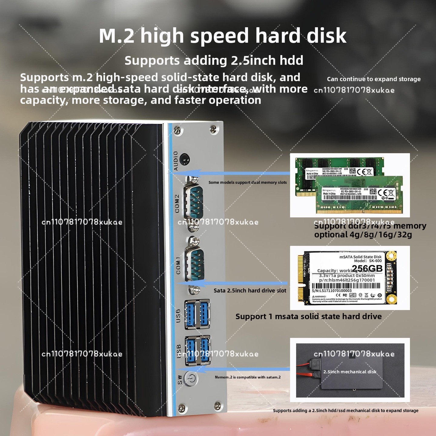 Fanless Industrial Pc Rs485 Core I7 - 미니 산업용 PC - 쿼드코어 N100/J1900/J6412,