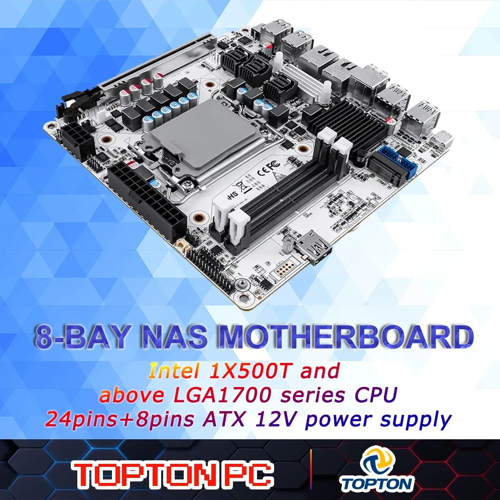 Lga1700 Itx Motherboard Ddr5 - 8베이 NAS 미니 ITX 마더보드(LGA1700 12세대/13세대/14세대)