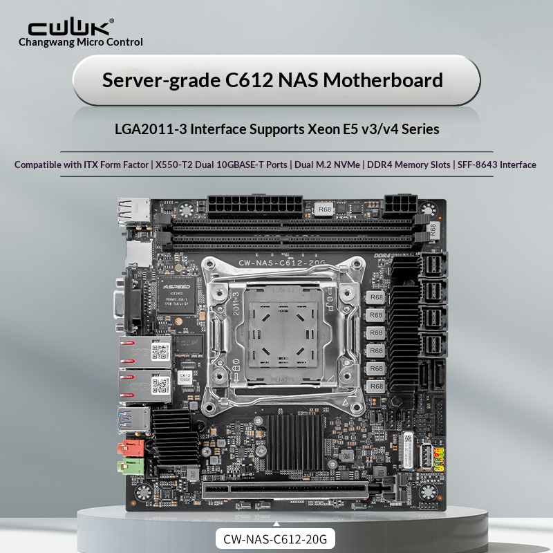 C612 LGA 2011-3 Xeon X99 마더보드  - Nas Motherboard 8 Sata Mini Itx 리뷰 및 가격