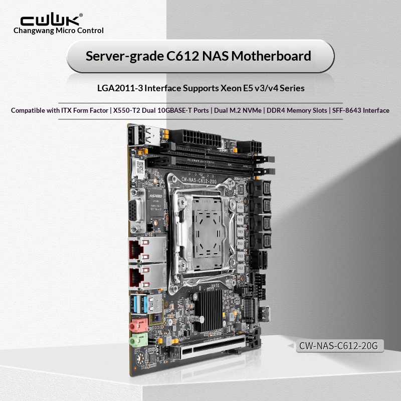 C612 LGA 2011-3 Xeon X99 마더보드  - Nas Motherboard 8 Sata Mini Itx 리뷰 및 가격