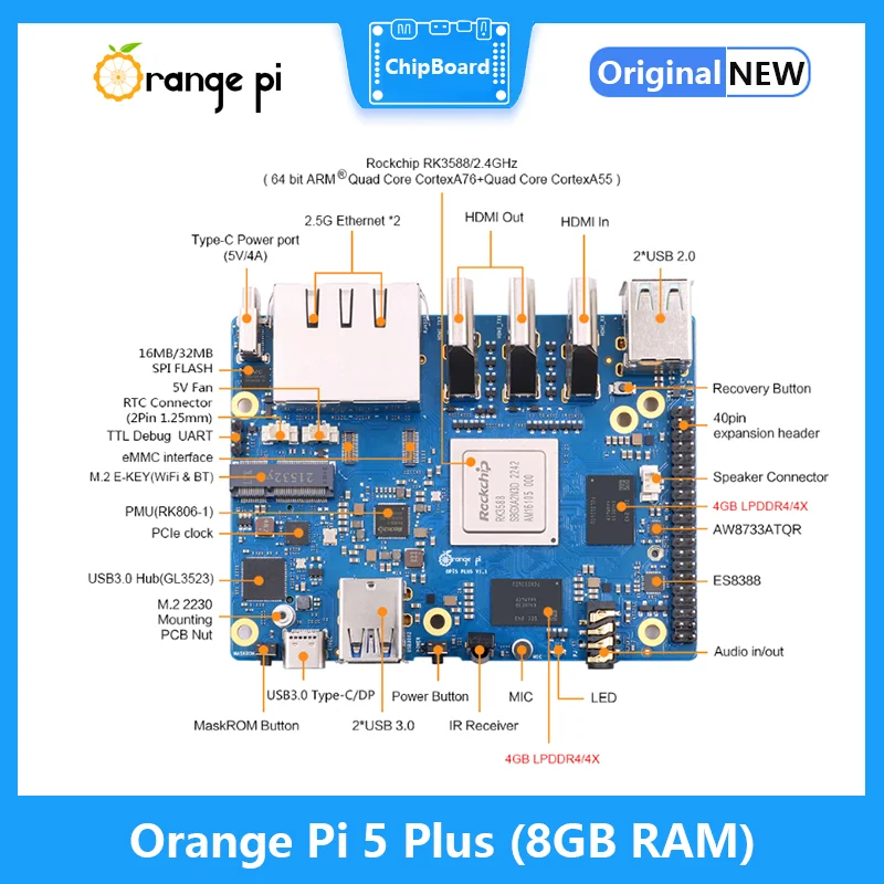 Orange Pi 5 Plus 8GB RAM RK358 - Orange Pi 5 Plus 16Gb 리뷰 및 가격