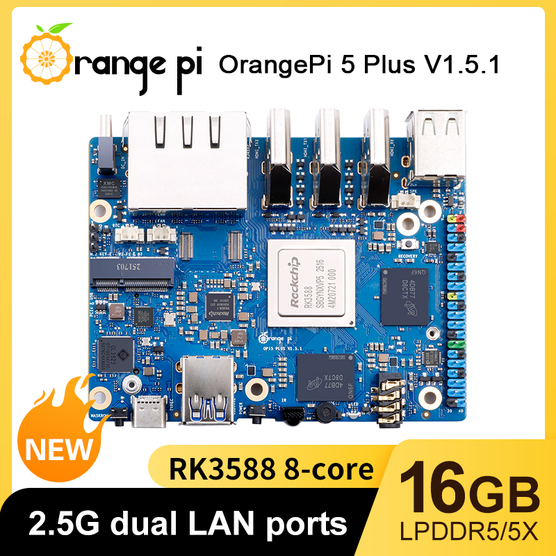 【핫세일】오렌지 파이 5 플러스 16GB RAM LPD - Orange Pi 5 Plus 16Gb 리뷰 및 가격