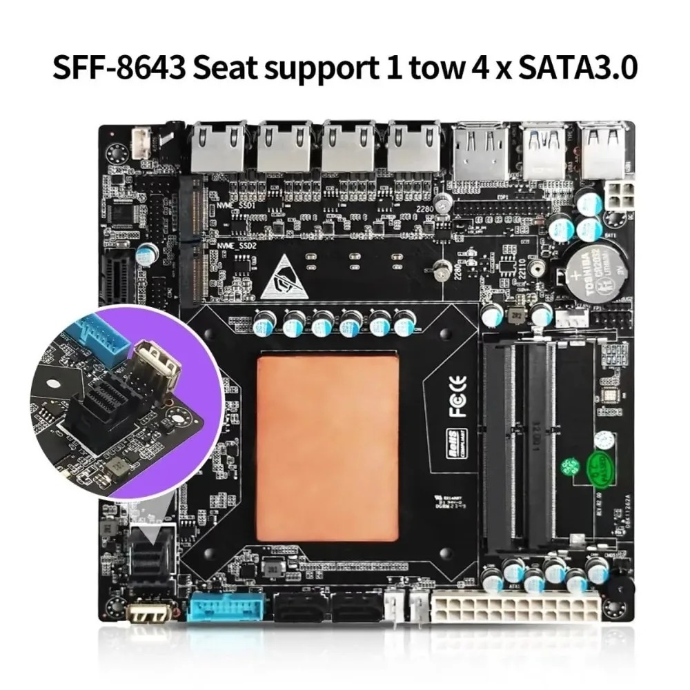 11세대 인텔 코어 i7 1165G7, 4개의 2.5G - Nas Motherboard 8 Sata Mini Itx 리뷰 및 가격