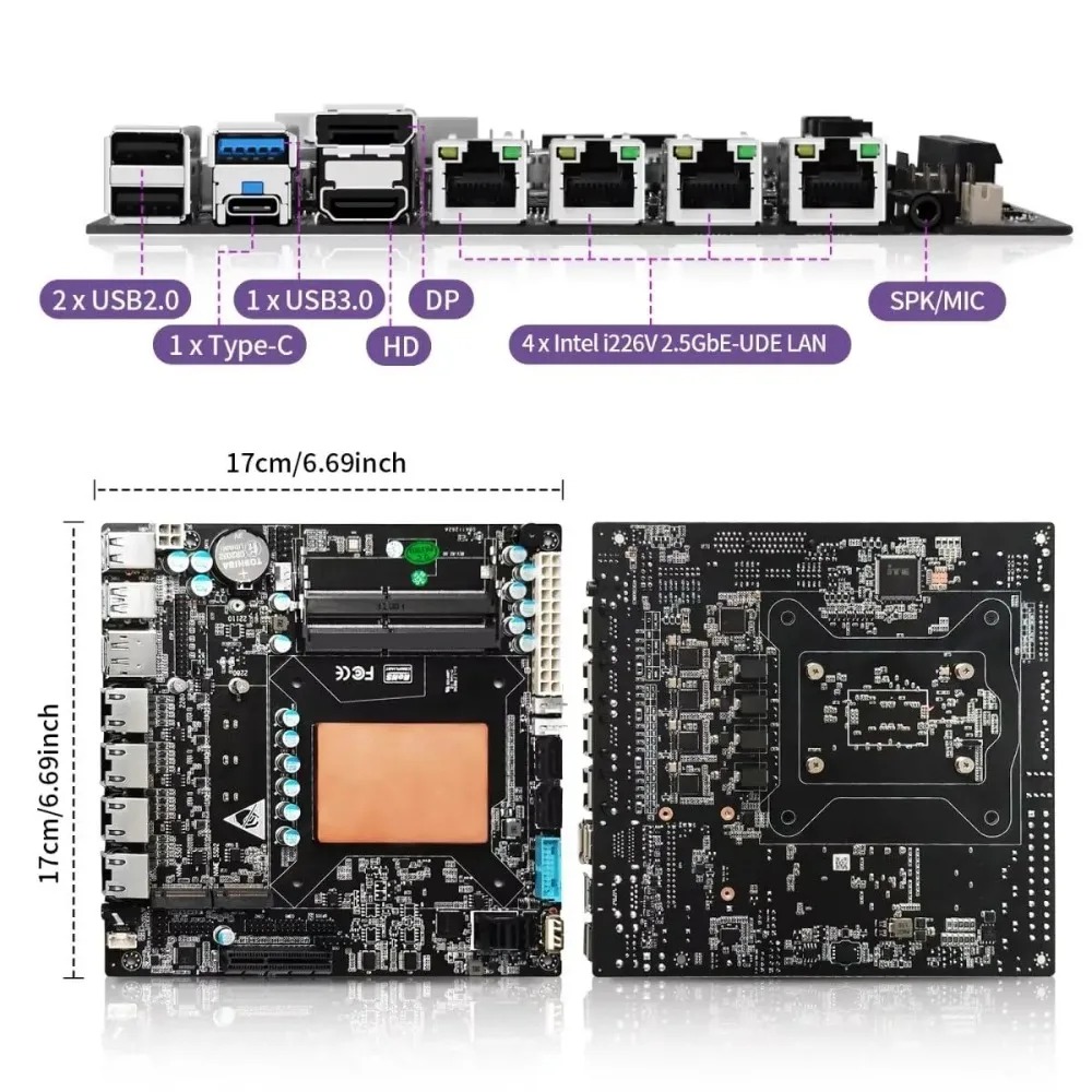 11세대 인텔 코어 i7 1165G7, 4개의 2.5G - Nas Motherboard 8 Sata Mini Itx 리뷰 및 가격