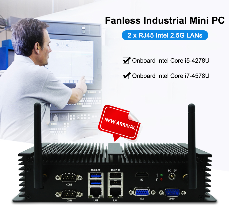 팬리스 임베디드 PC 인텔 코어 i7-1165G7 11 - Fanless Industrial Pc Rs485 Core I7 리뷰 및 가격