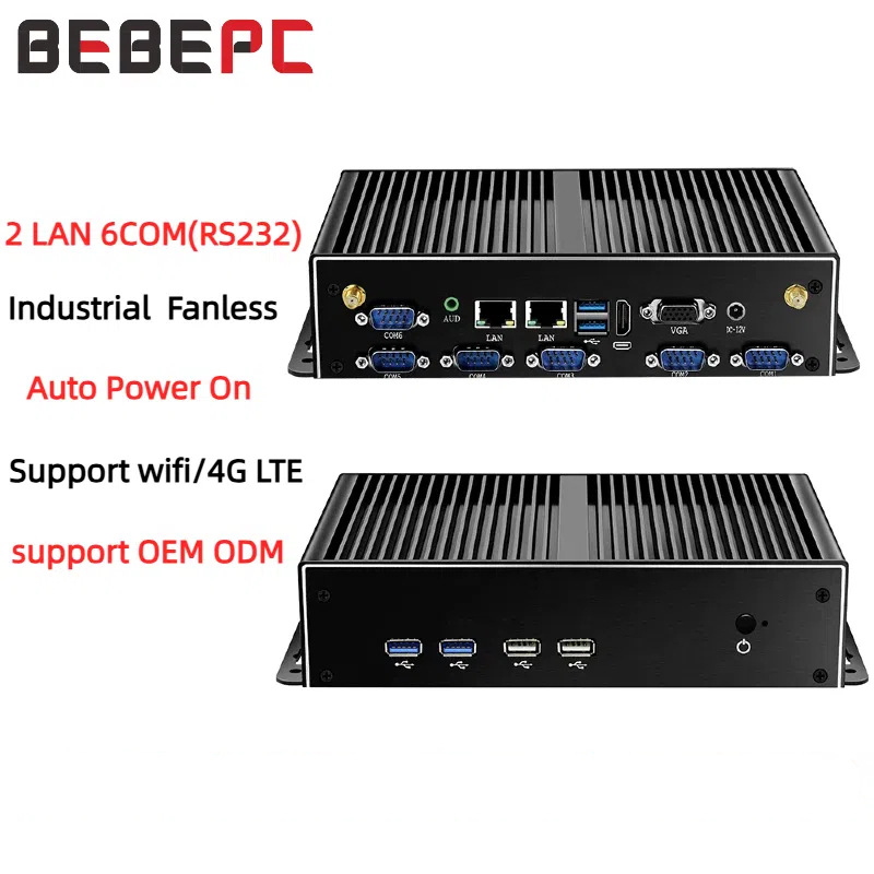 미니 산업용 PC 팬리스 듀얼 LAN 6*COM 4G  - Fanless Industrial Pc Rs485 Core I7 리뷰 및 가격